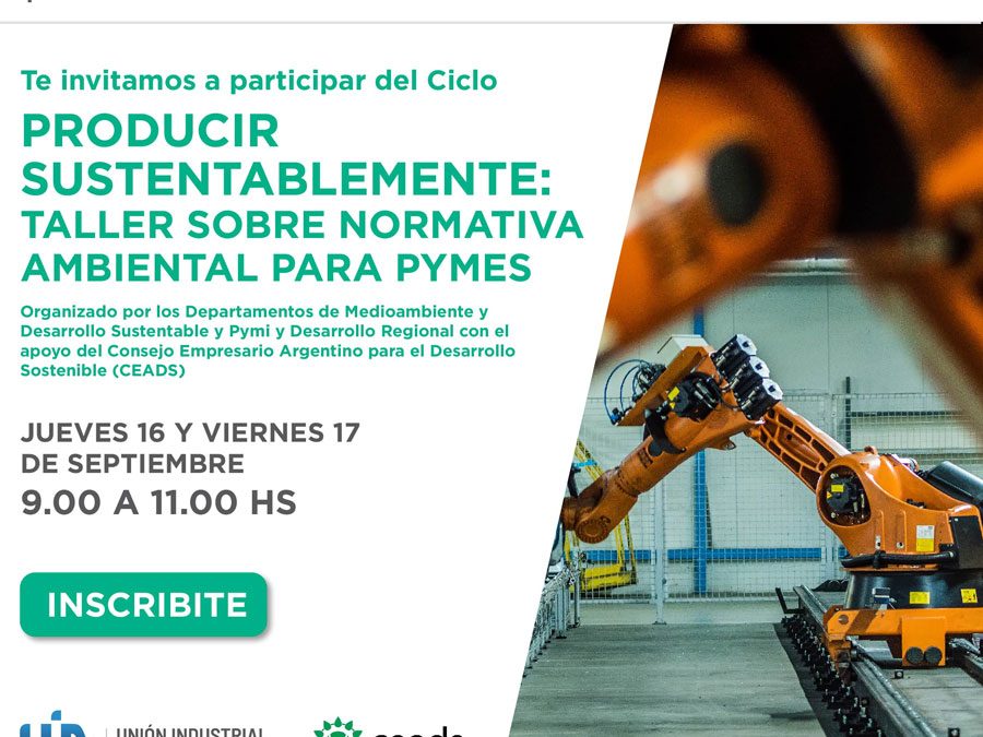 Producir sustentablemente: taller sobre normativa ambiental para Pymes