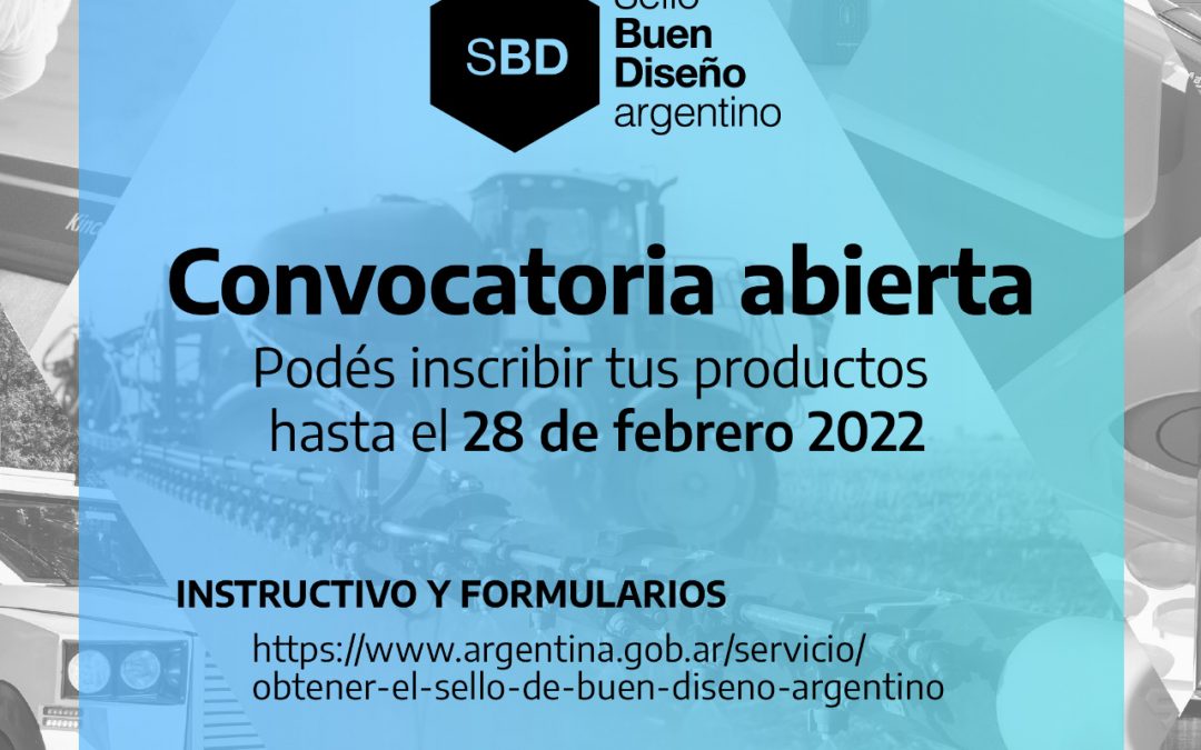 Sello del Buen Diseño argentino | Convocatoria abierta